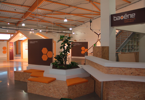 Création de la banque d'accueil, design des meuble et gestion de la fabrication