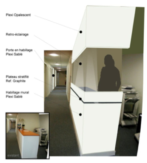 Création d'un espace pour la reprographie et les photocopieurs
